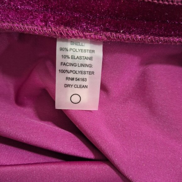 Tommy Hilfiger Purple Velvet Dress size 8 - Picture 3 of 4